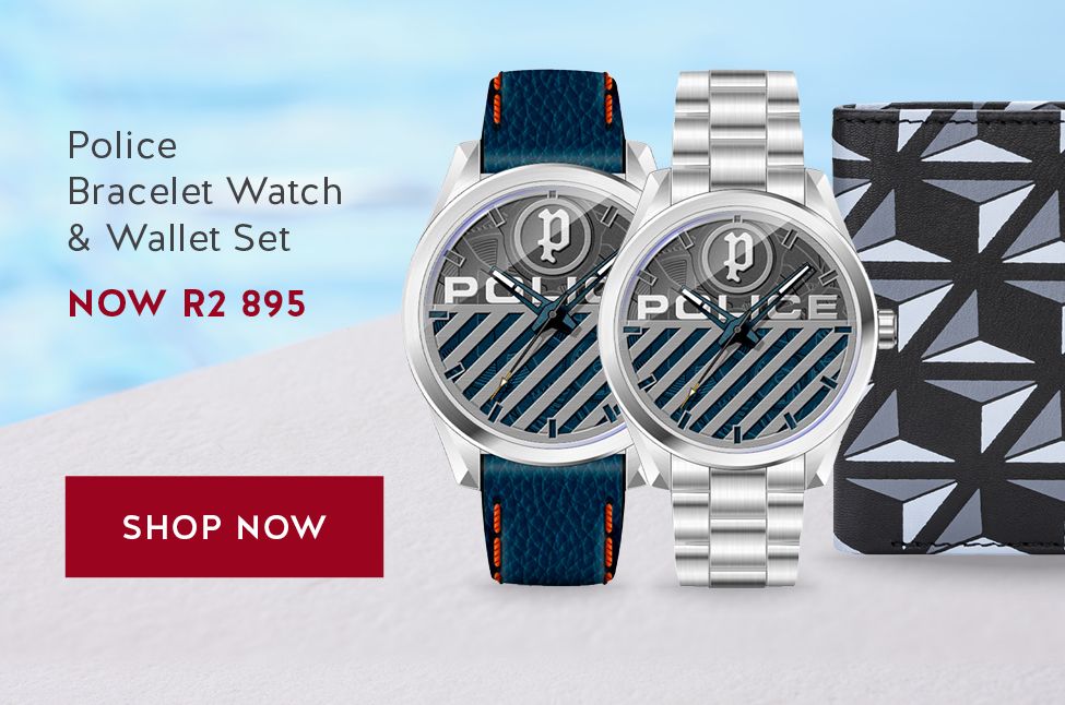 Police Bracelet Watch & Wallet Set NOW R2 895