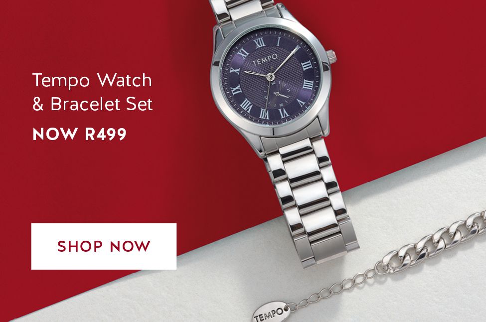 Tempo Watch & Bracelet Set, NOW R499
