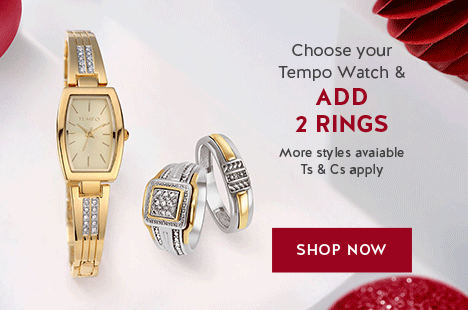 Choose your Tempo Watch & ADD 2 RINGS