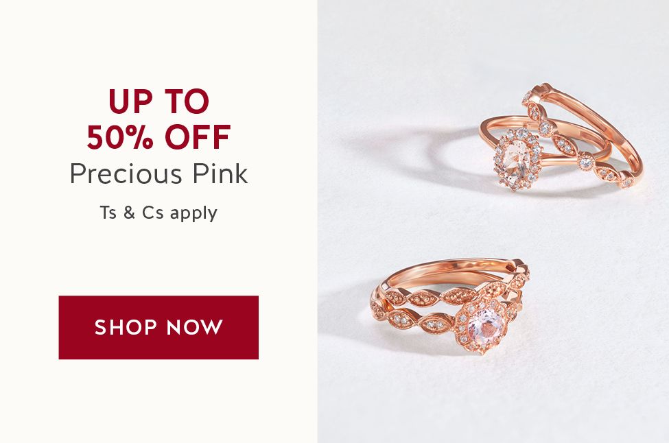 UP TO 50% OFF Precious Pink