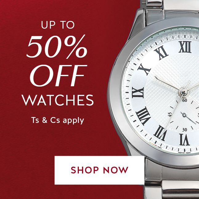 50% OFF WATCHES