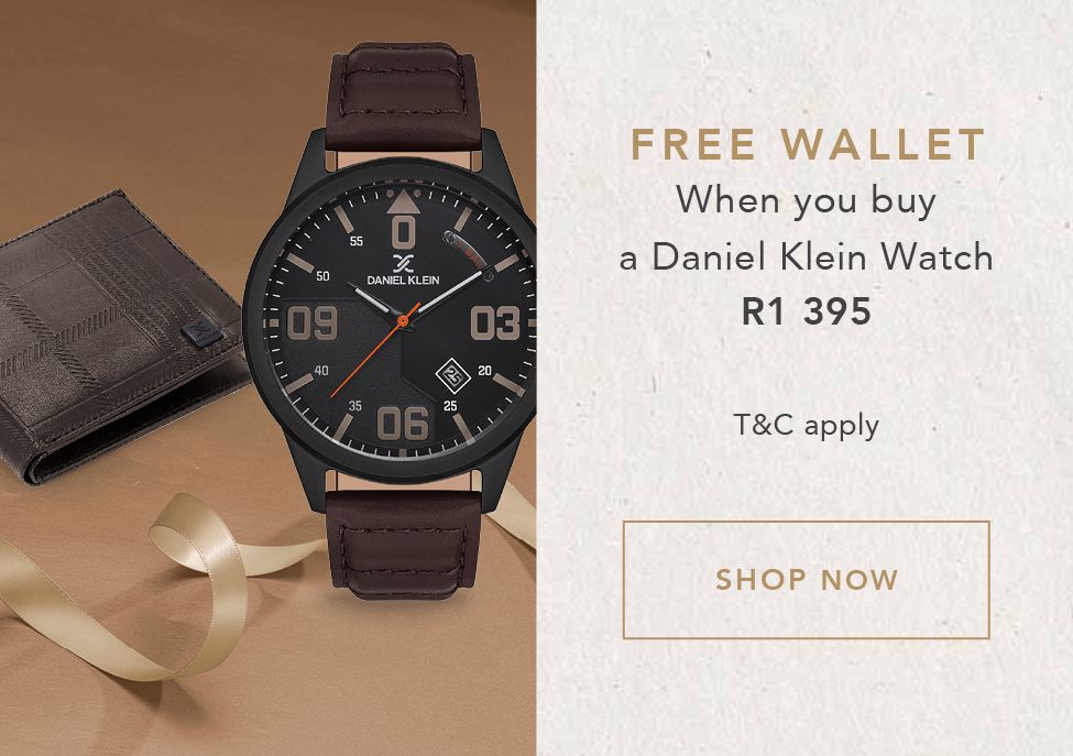 FREE WALLET When you buy a Daniel Klein Watch