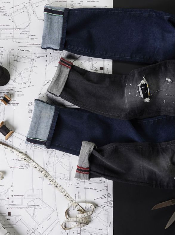 darker denim that is distressed using tools stones or lasers ...
